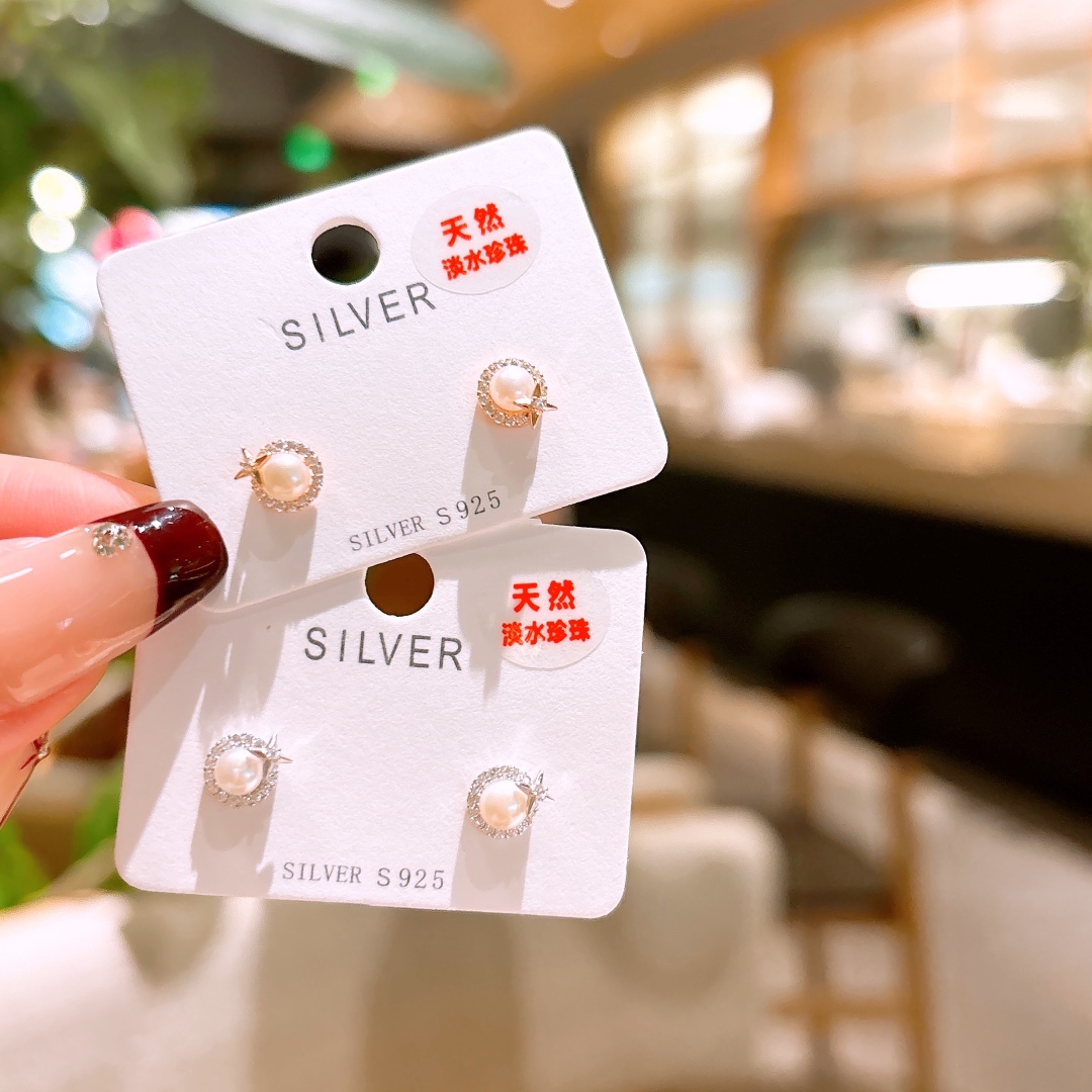 925 Silver Earrings Ethereal Valentine's Day Silver