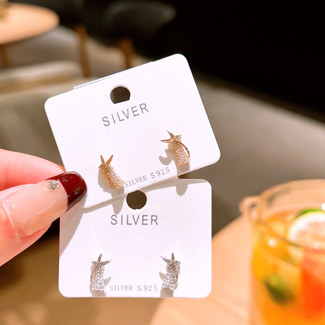 Solid Silver Earrings Elegant Confession Silver