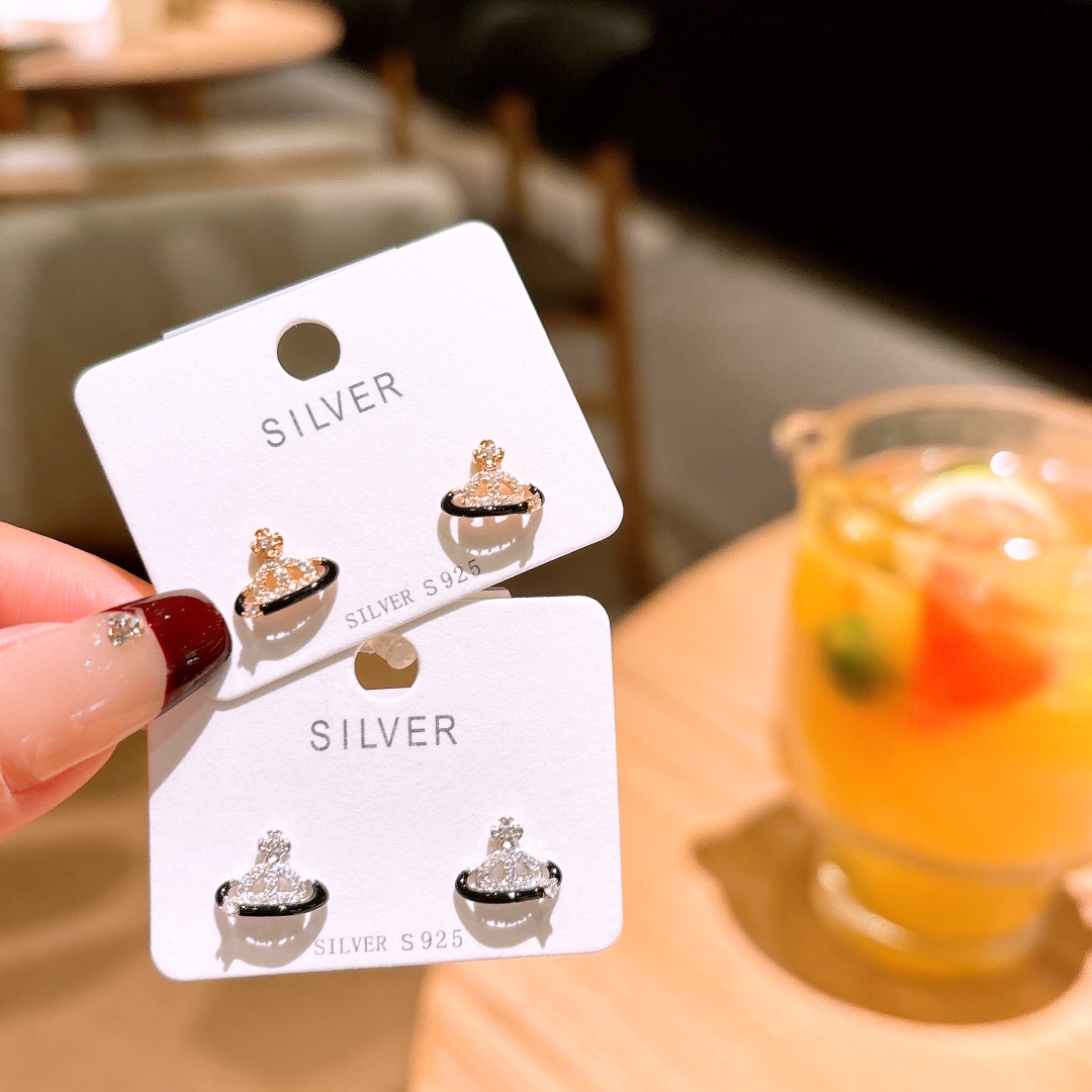 High Polish Silver Earrings Fashion Office Silver