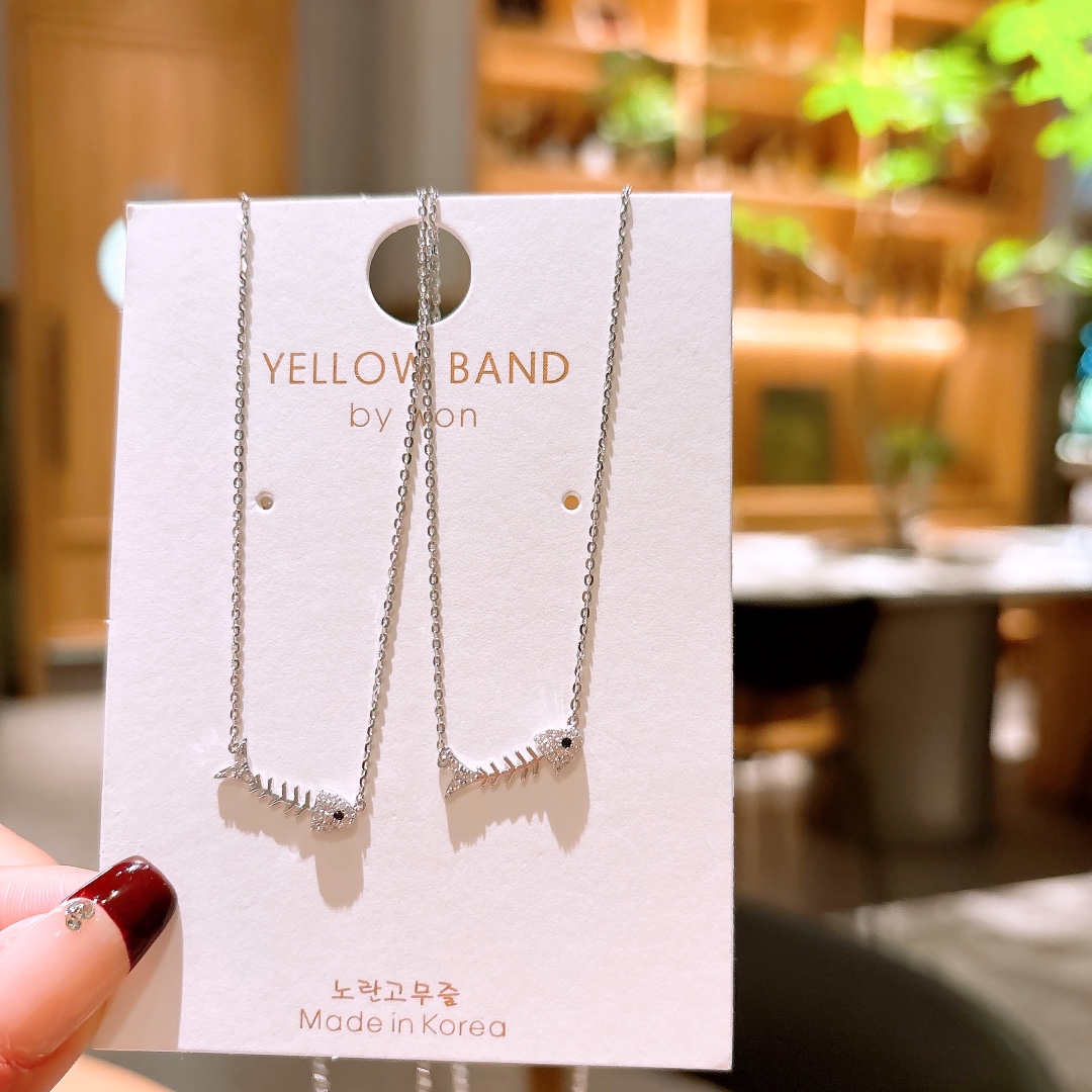 Hypoallergenic Silver Necklace Cute Wedding Favor Gold