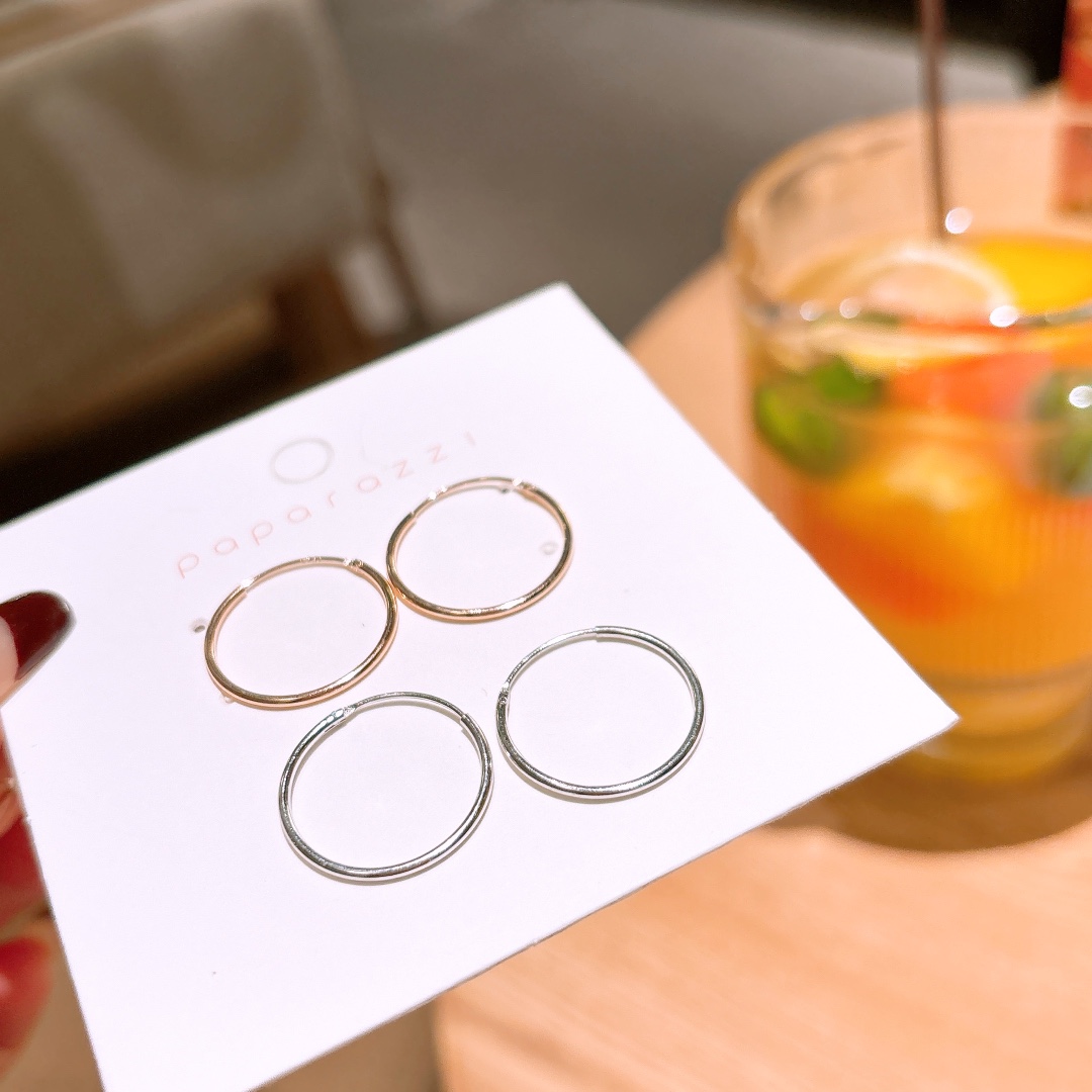 Solid Silver Hoop Earrings Sweet Spring Festival Silver