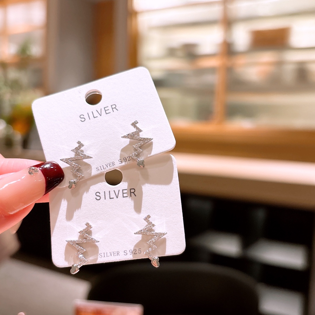 High Polish Silver Earrings Gentle Anniversary Silver