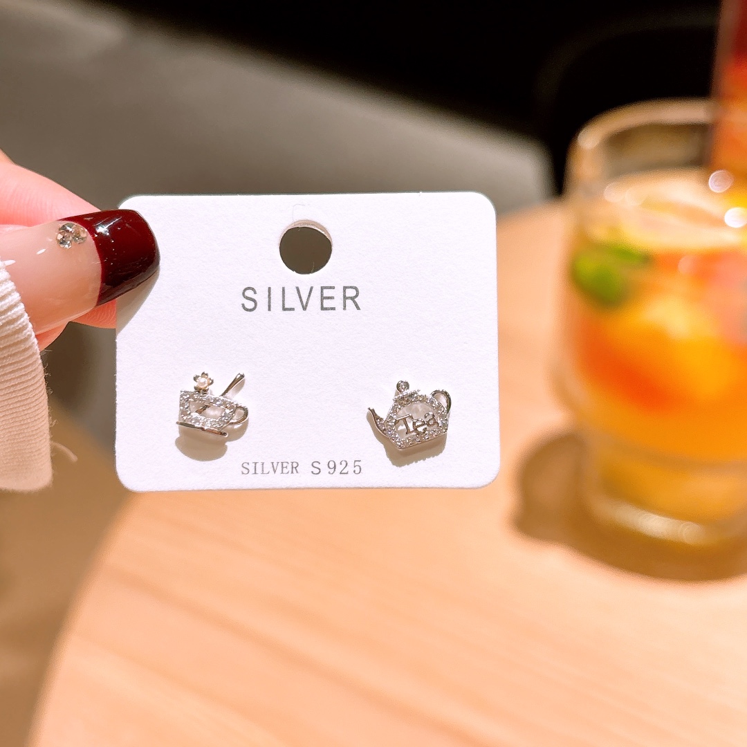 925 Silver Earrings Minimalist Anniversary Gold