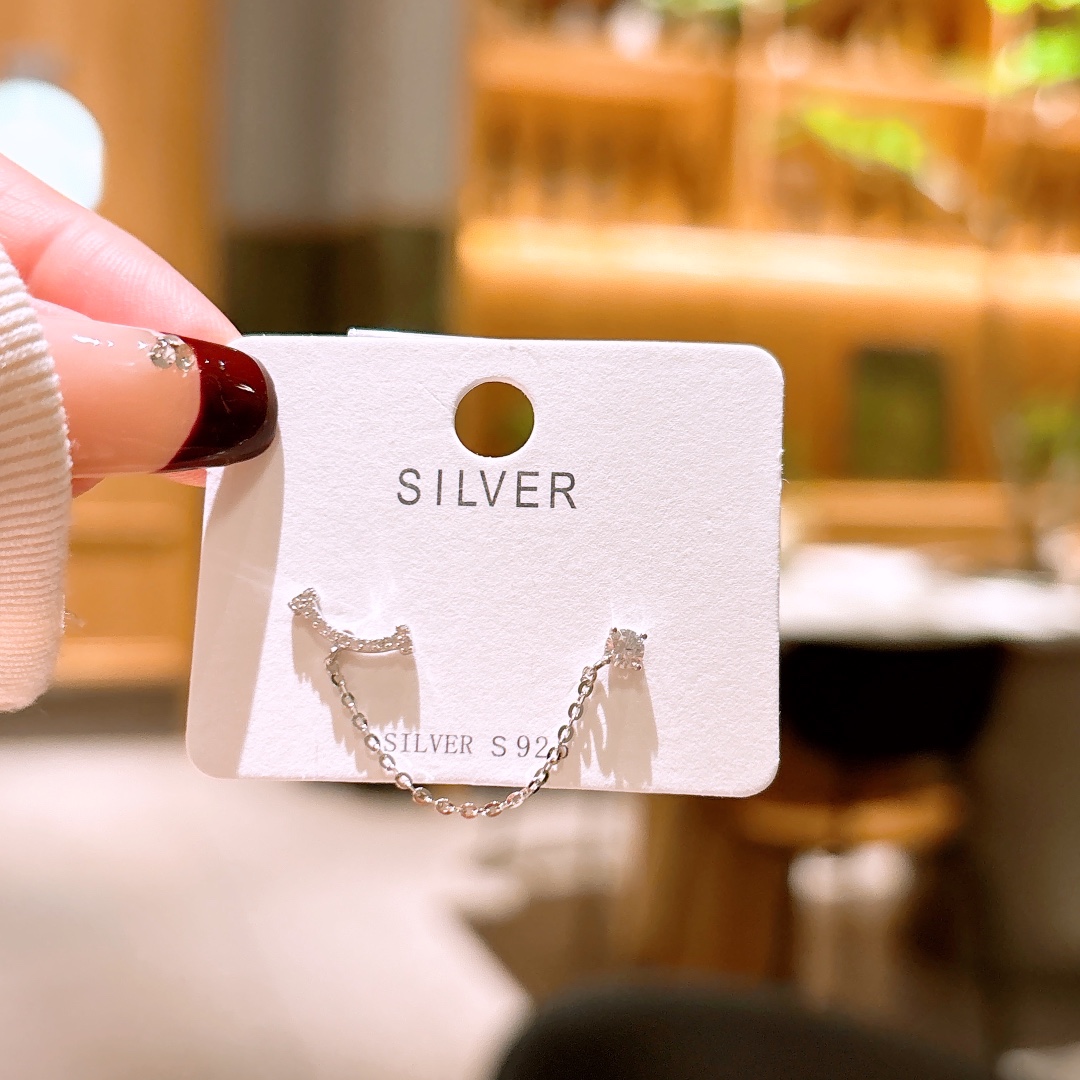 Solid Silver Earrings Minimalist Workplace Gold