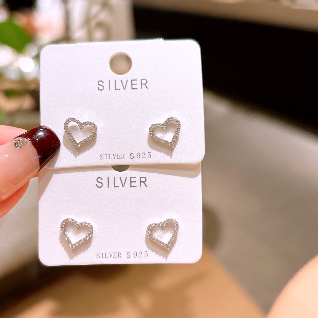 Fine Silver Earrings Sweet & Cool Self-love Silver