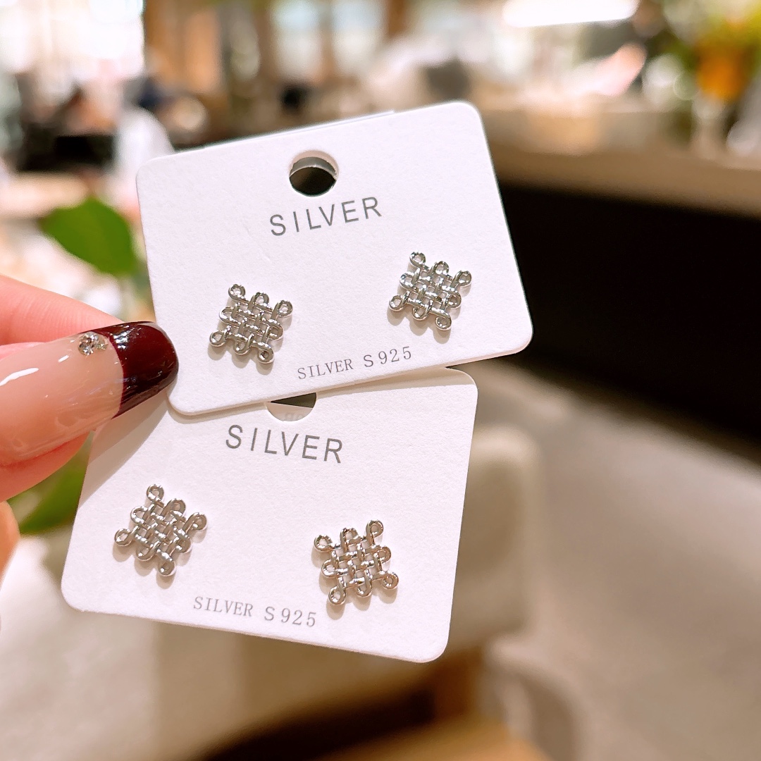 High Polish Silver Earrings Cute Annual Party Gold