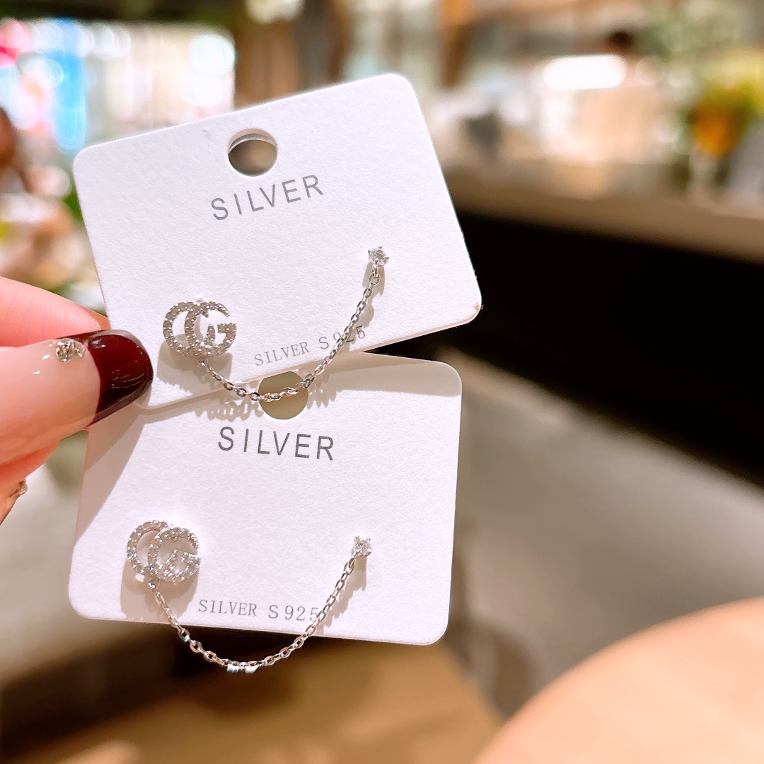 Fine Silver Earrings Sweet Party Gold