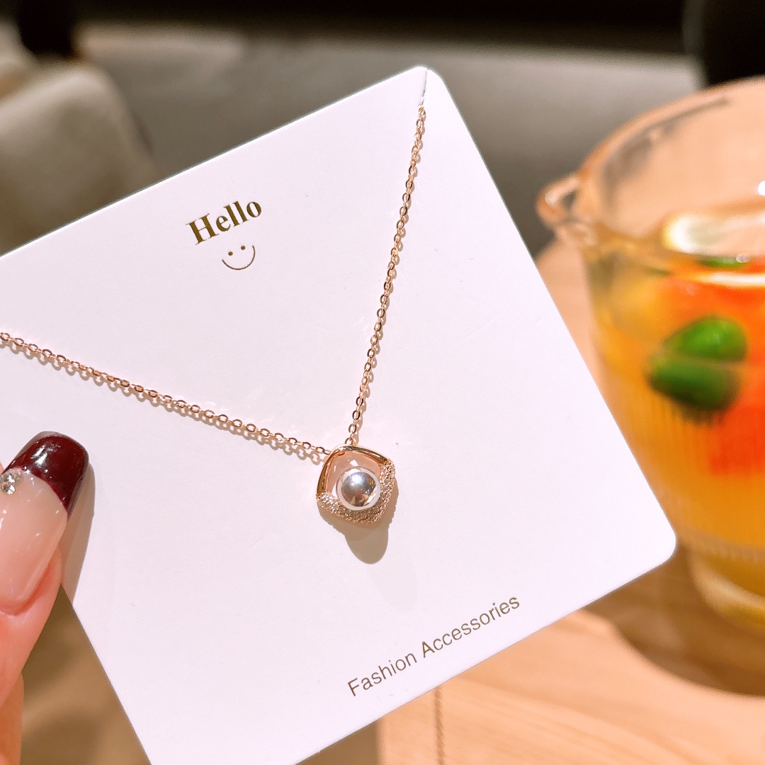 Hochglanzpoliertes Silber Kette Niedlich Frühlingsfest Gold