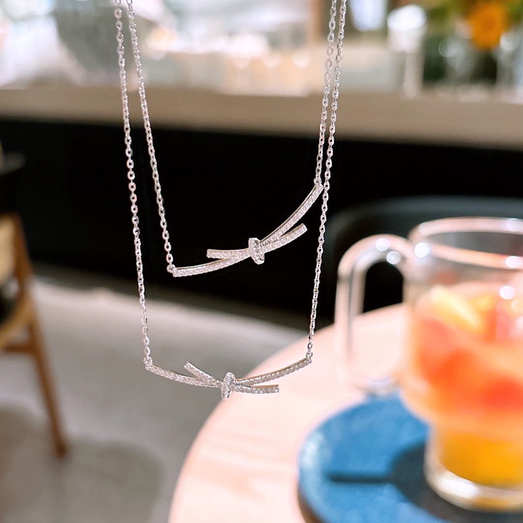 S925 Sterling Silver Necklace Delicate Wedding Gold