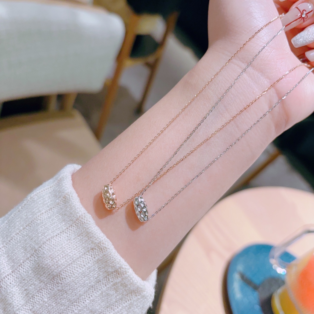 高級感低アレルギー銀ネックレスゴールド バレンタインデー