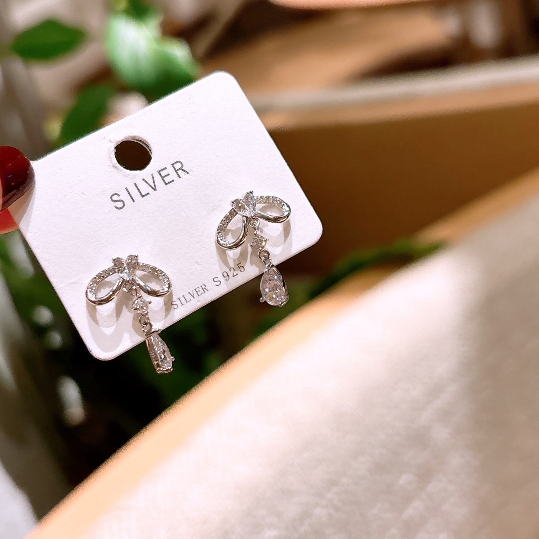 925 Silber Ohrringe Verspielt Hauseinweihung Gold