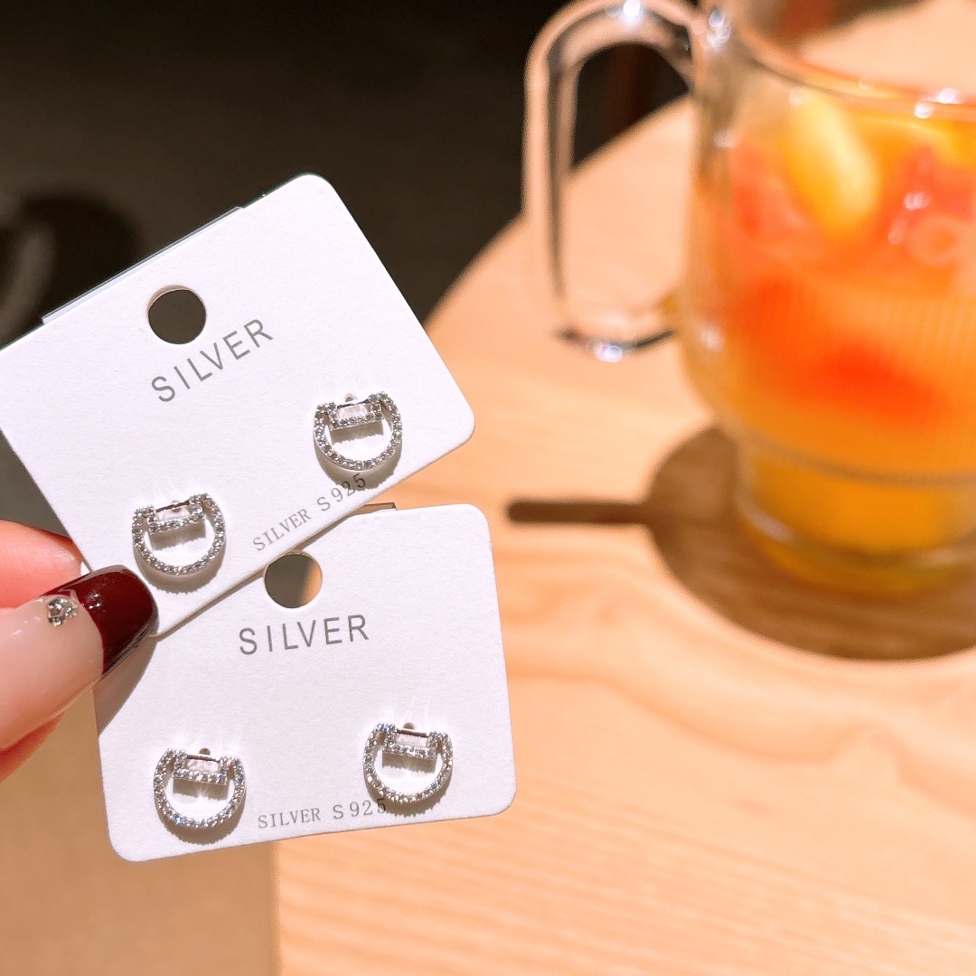 High Polish Silver Earrings Soft Self-love Gold