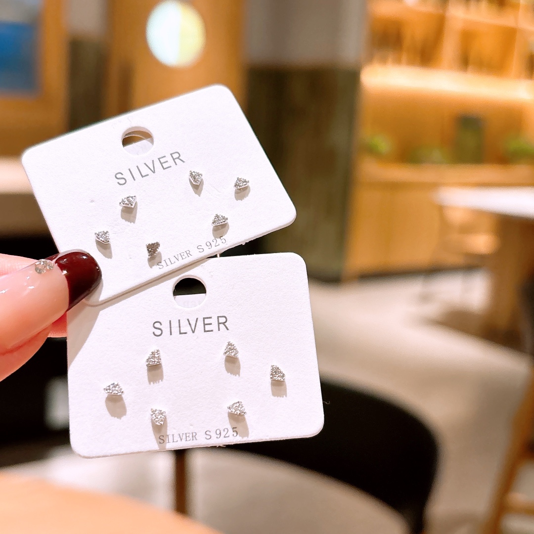 Low Allergy Silver Earrings Vintage Wedding Favor Silver