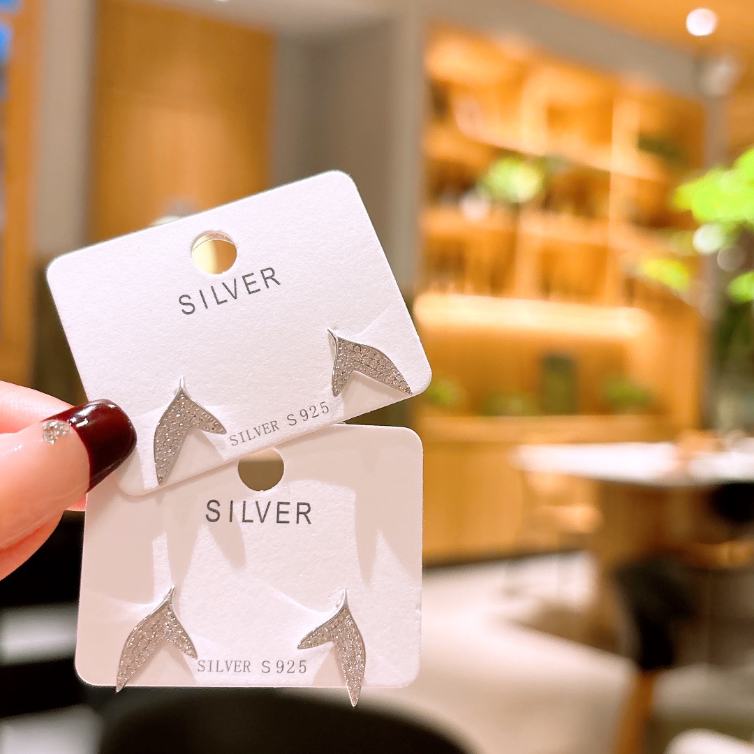 High Polish Silver Earrings Ethereal Confession Silver