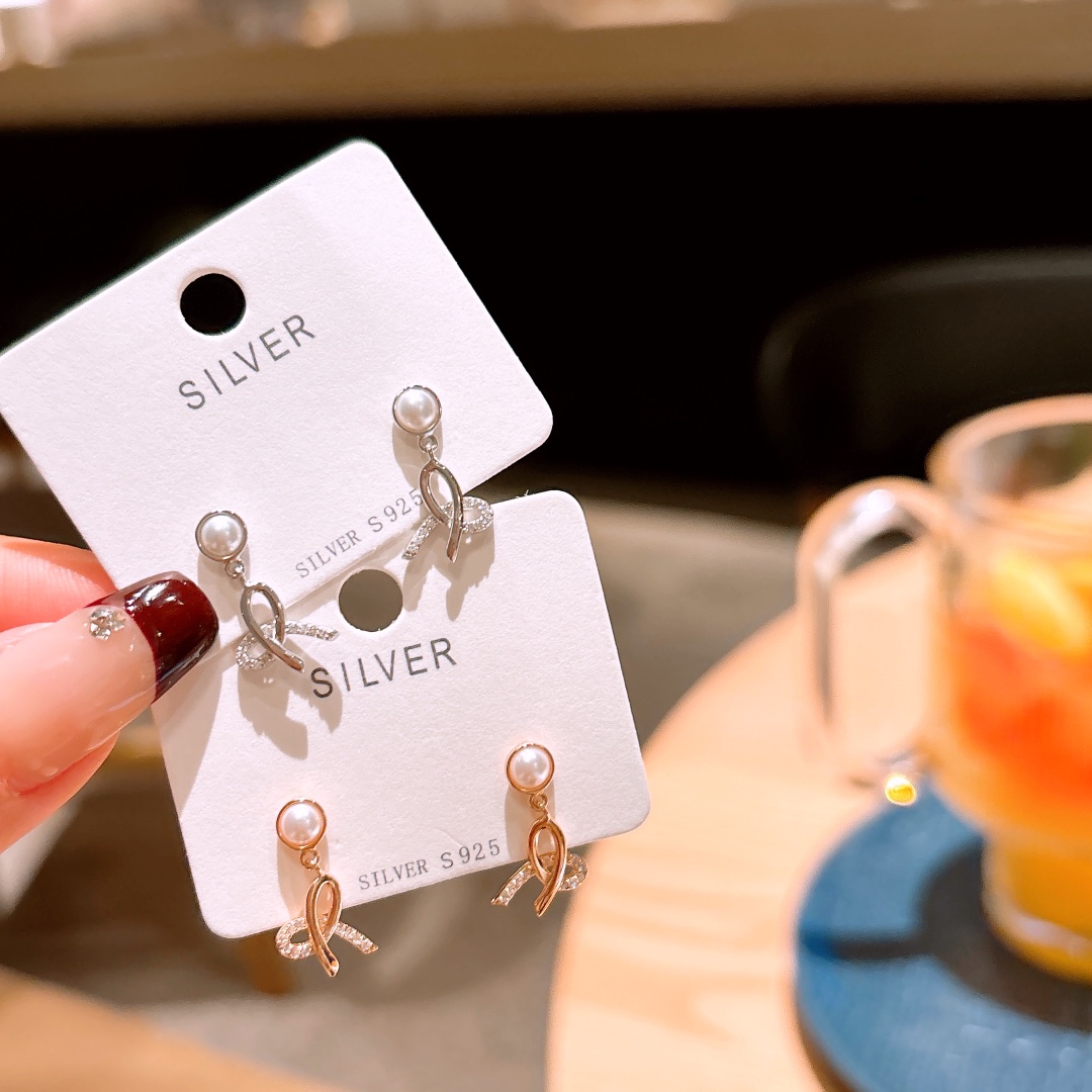 Solid Silver Earrings French Confession Gold