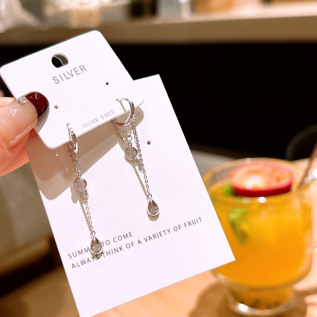 925 Silver Ear Cuffs Unique Teacher's Day Silver