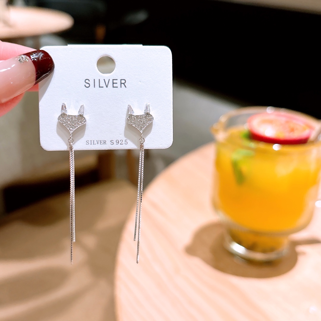 S925 Sterlingsilber Ohrringe Präzision Muttertag Gold