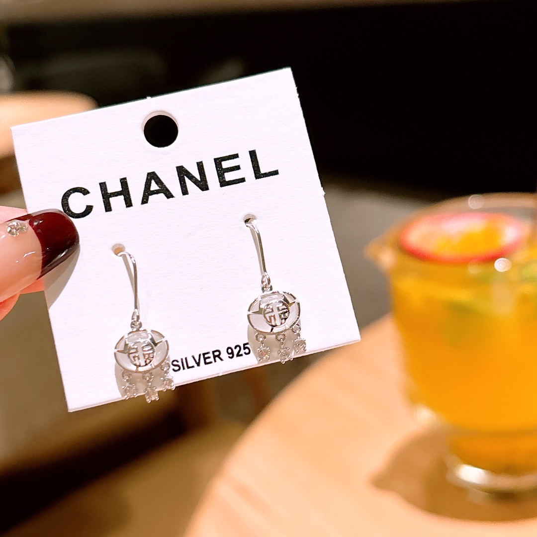 知性的S925スターリングシルバードロップ＆スレッドイヤリングシルバー 告白