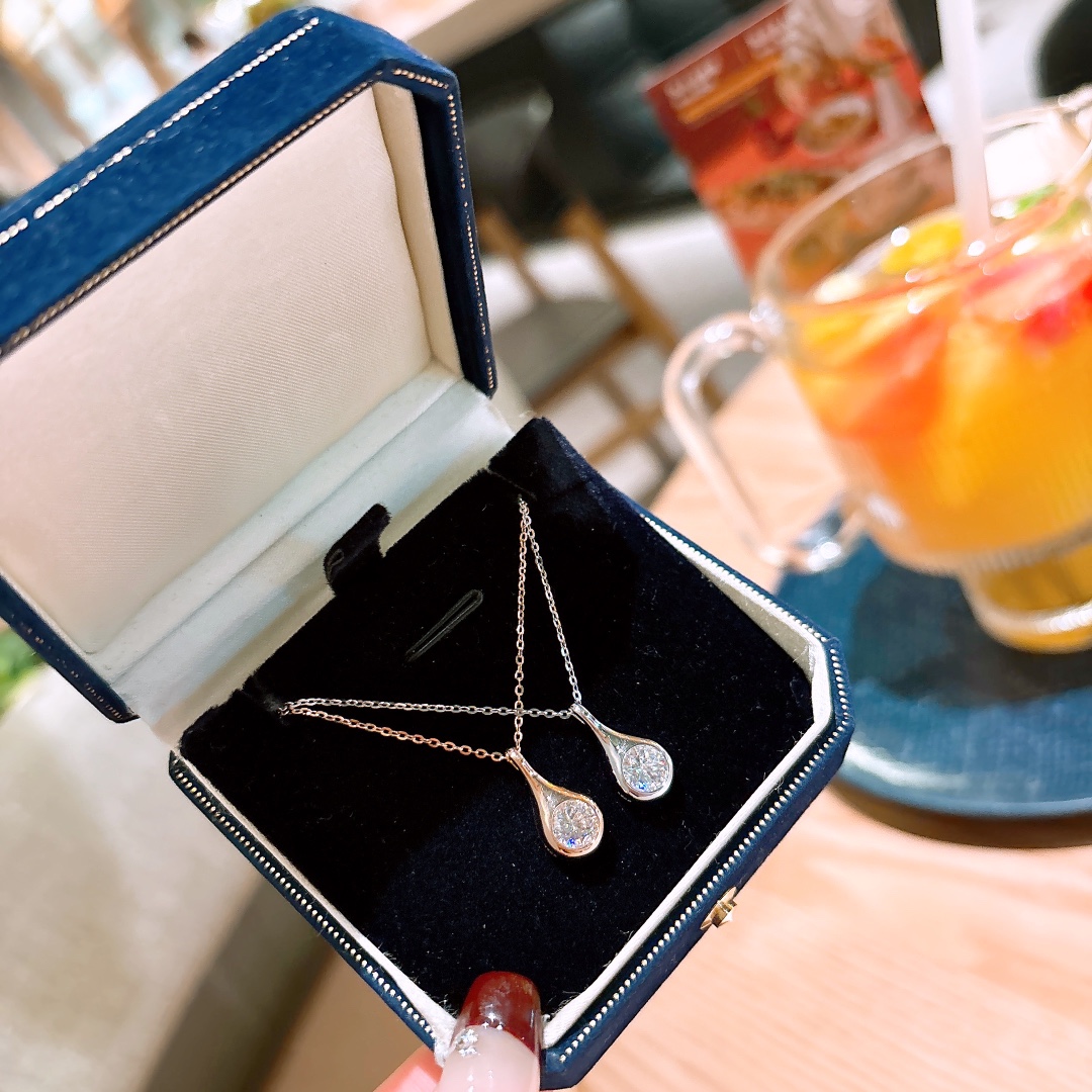 925 Silver Moissanite Necklace Cute Mother's Day Gold