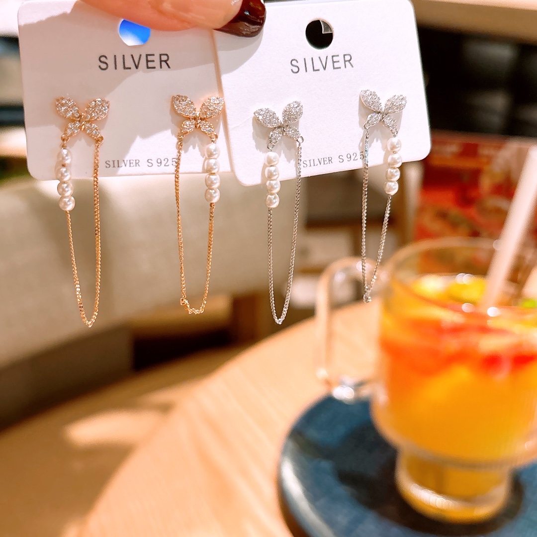 Low Allergy Silver Earrings Minimalist Teacher's Day Silver