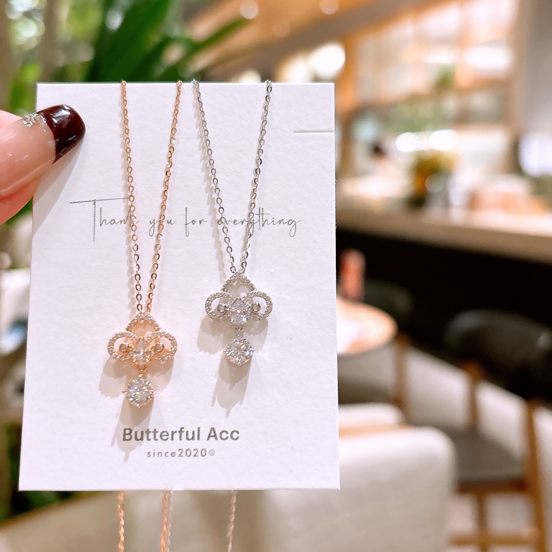 Fine Silver Moissanite Necklace Delicate Confession Silver