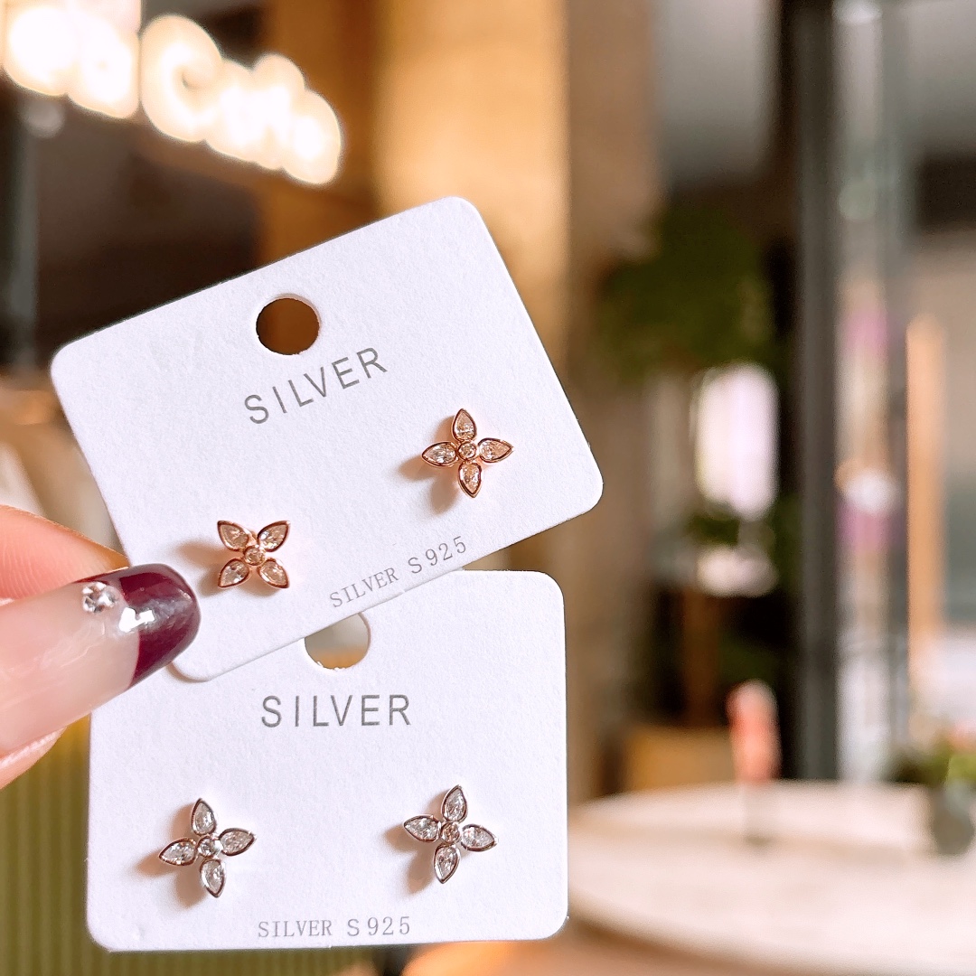 High Polish Silver Earrings Precision Proposal Gold