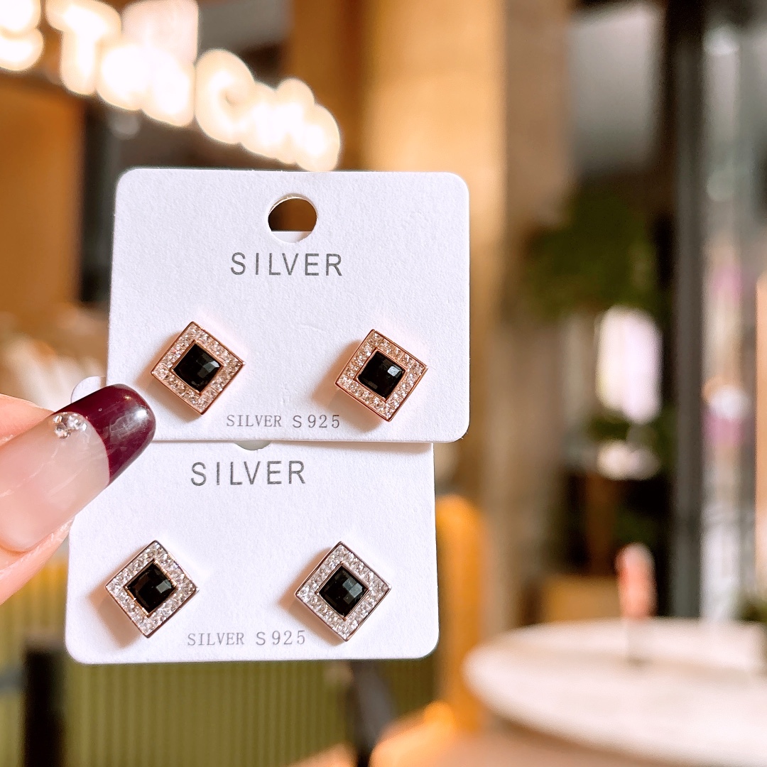 Hypoallergenic Silver Earrings Ultra Minimal Father's Day Gold