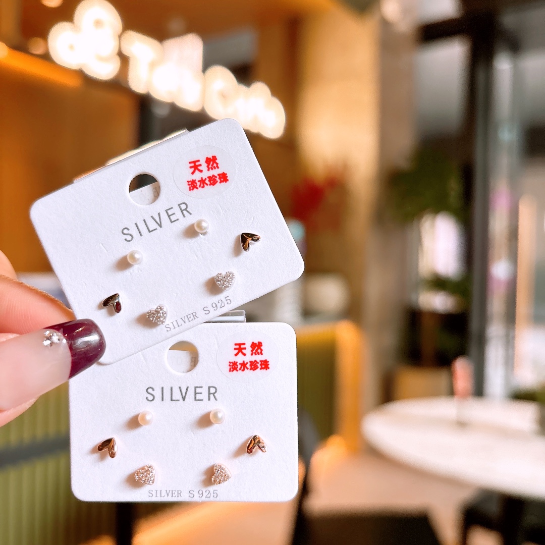 Nickel Free Silver Earrings Lively Mother's Birthday Gold