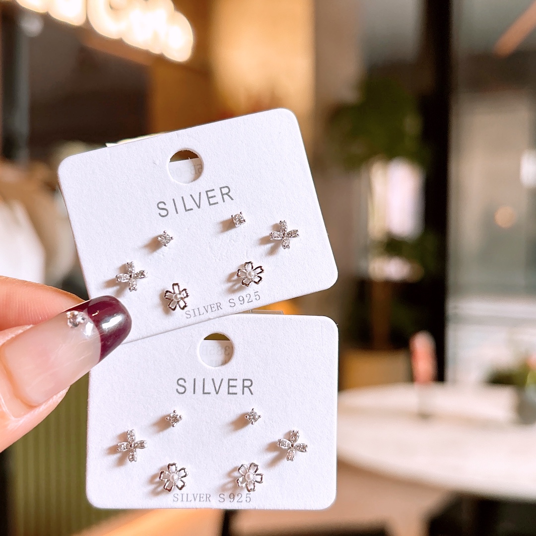 Hypoallergenic Silver Earrings Unique Wedding Favor Silver