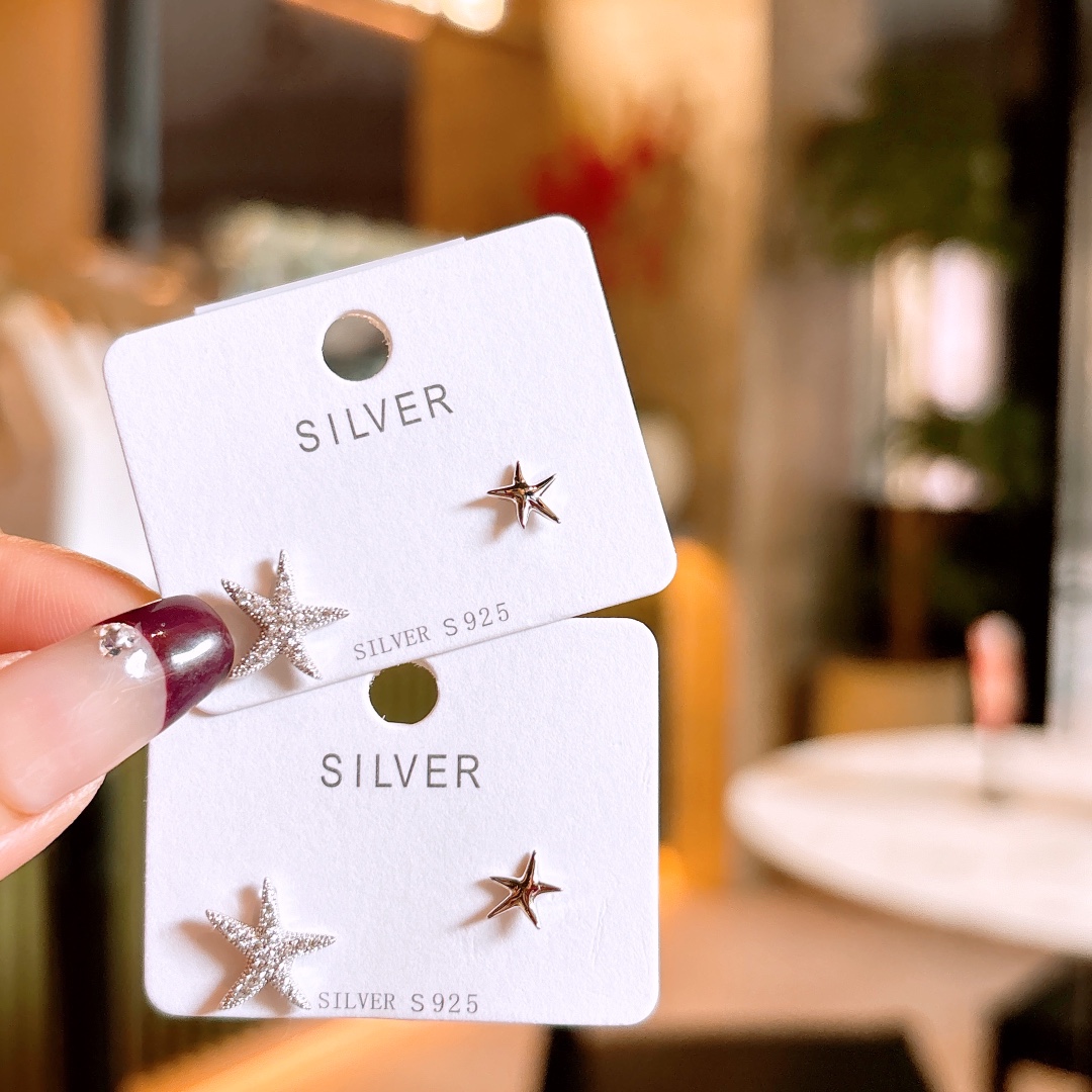 Solid Silver Earrings Ultra Minimal Christmas Gold