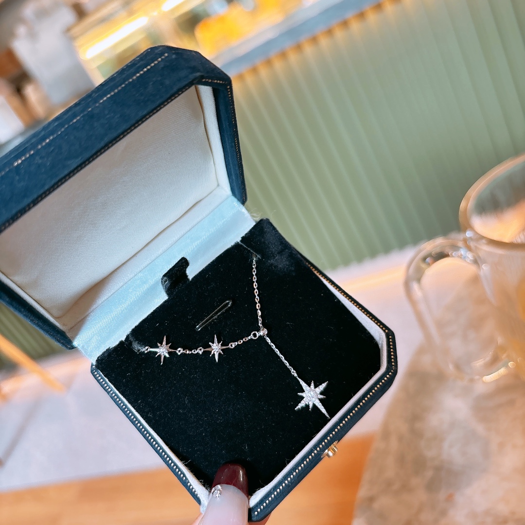 925 Silver Necklace Light Luxury Bestie Gift Silver