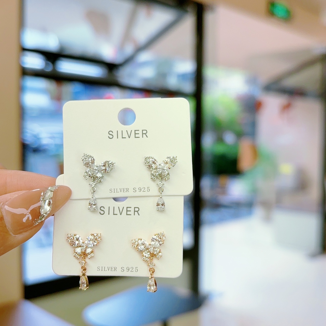 Nickel Free Silver Earrings Unique Christmas Gold