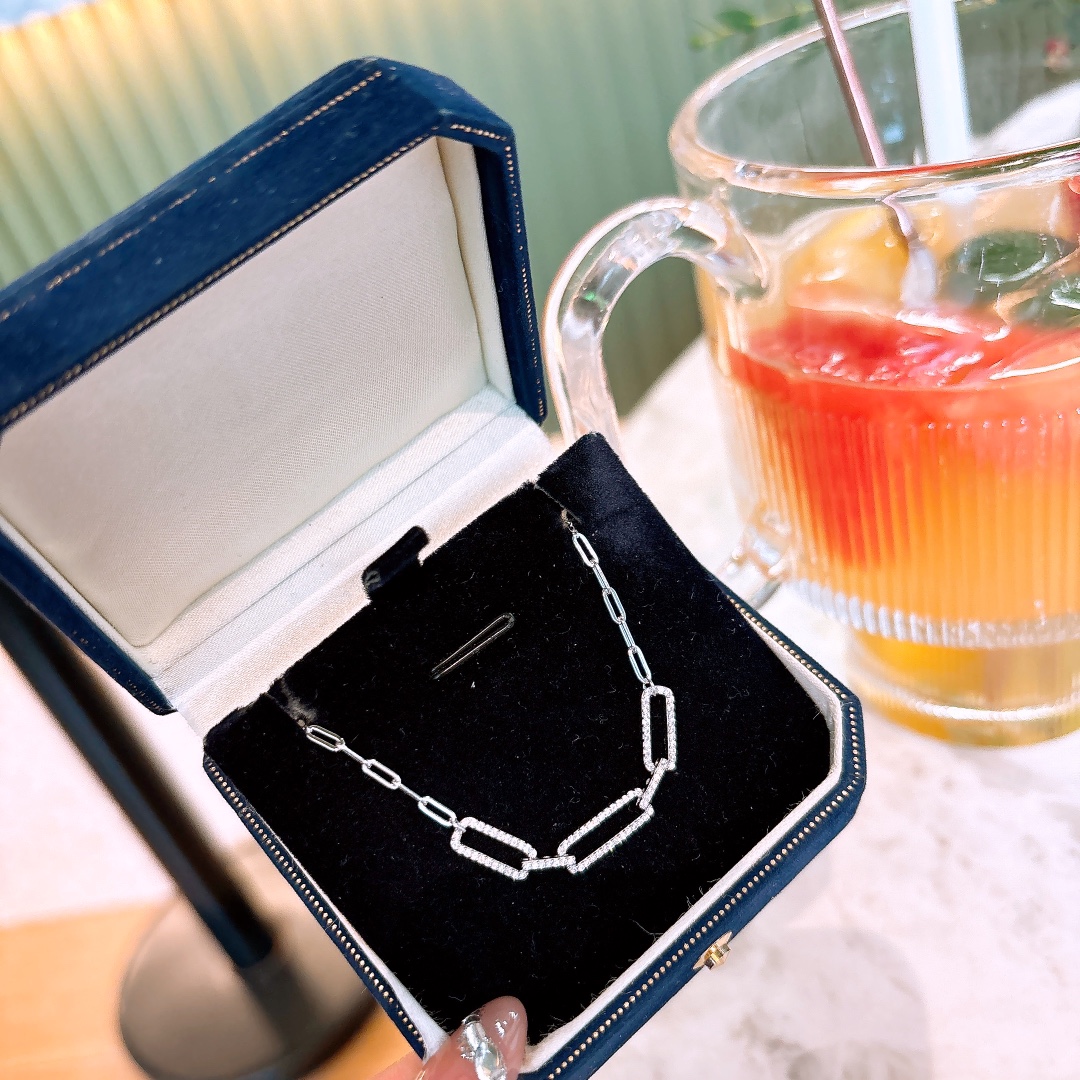 Nickel Free Silver Necklace French Everyday Wear Gold