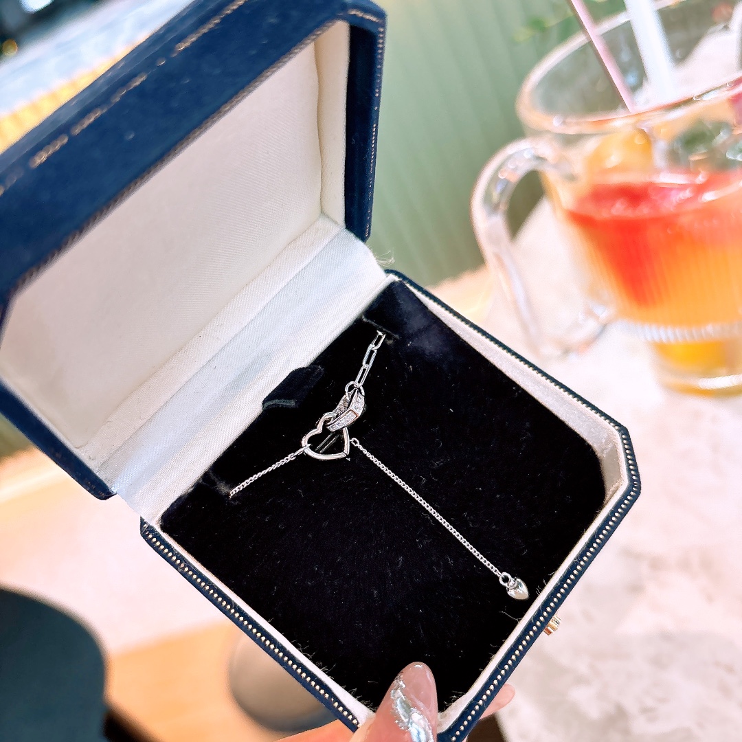 S925 Sterling Silver Necklace Ultra Minimal Confession Silver