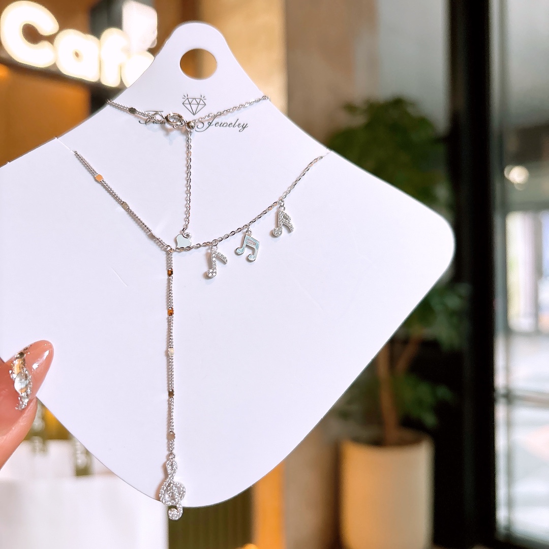 Hypoallergenic Silver Necklace Girly Party Gold