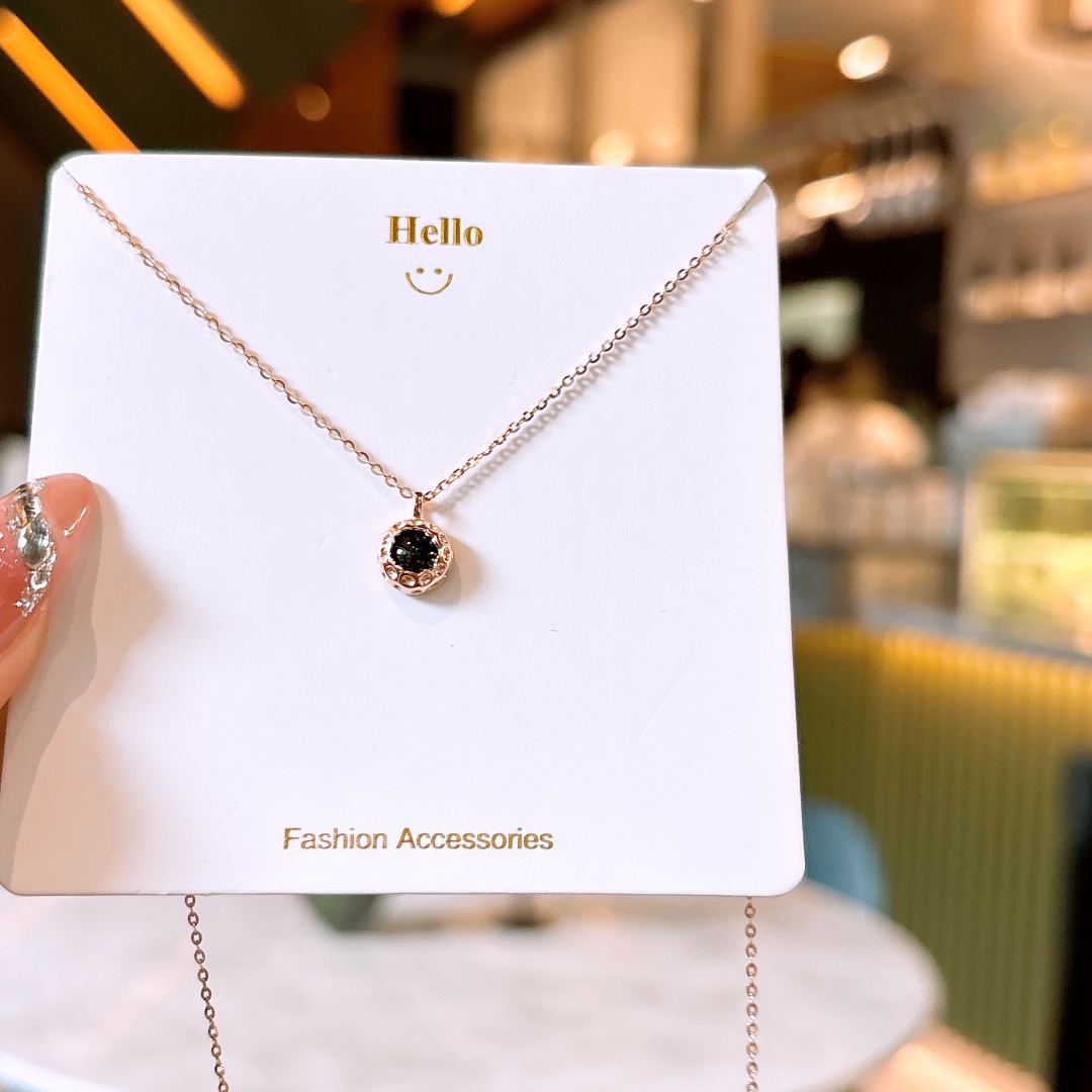 Solid Silver Necklace Dainty Engagement Silver