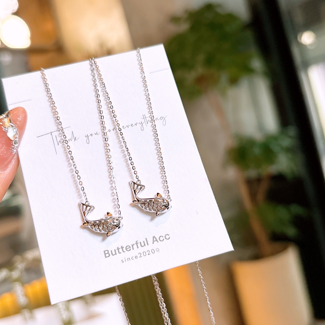 Hypoallergenic Silver Necklace Elegant Father's Day Silver