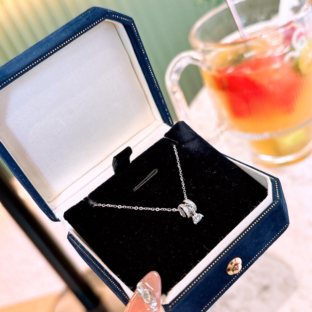 S925 Sterling Silver Necklace Playful Date Night Gold