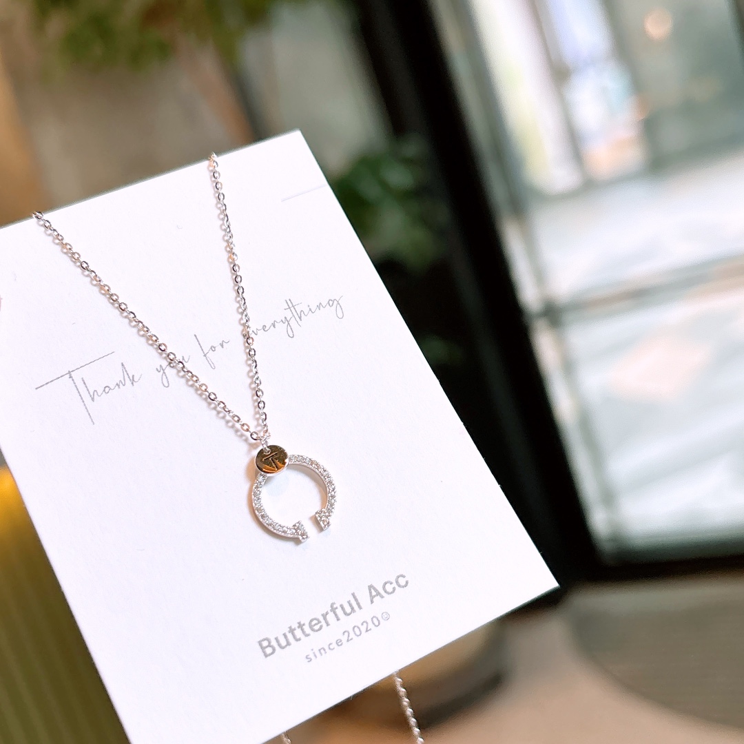 Nickel Free Silver Necklace Cute Proposal Silver