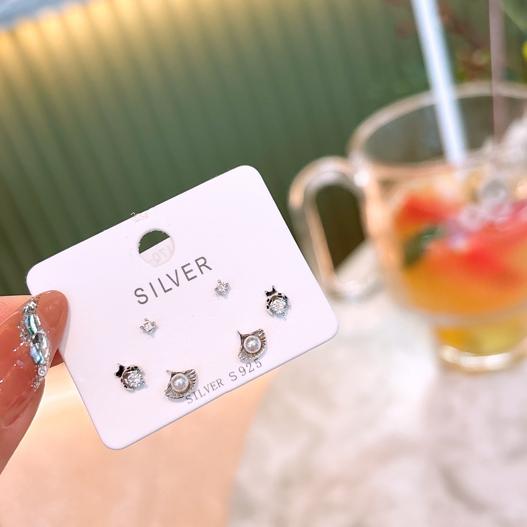 S925 Sterling Silver Earrings Ultra Minimal Wedding Registration Gold