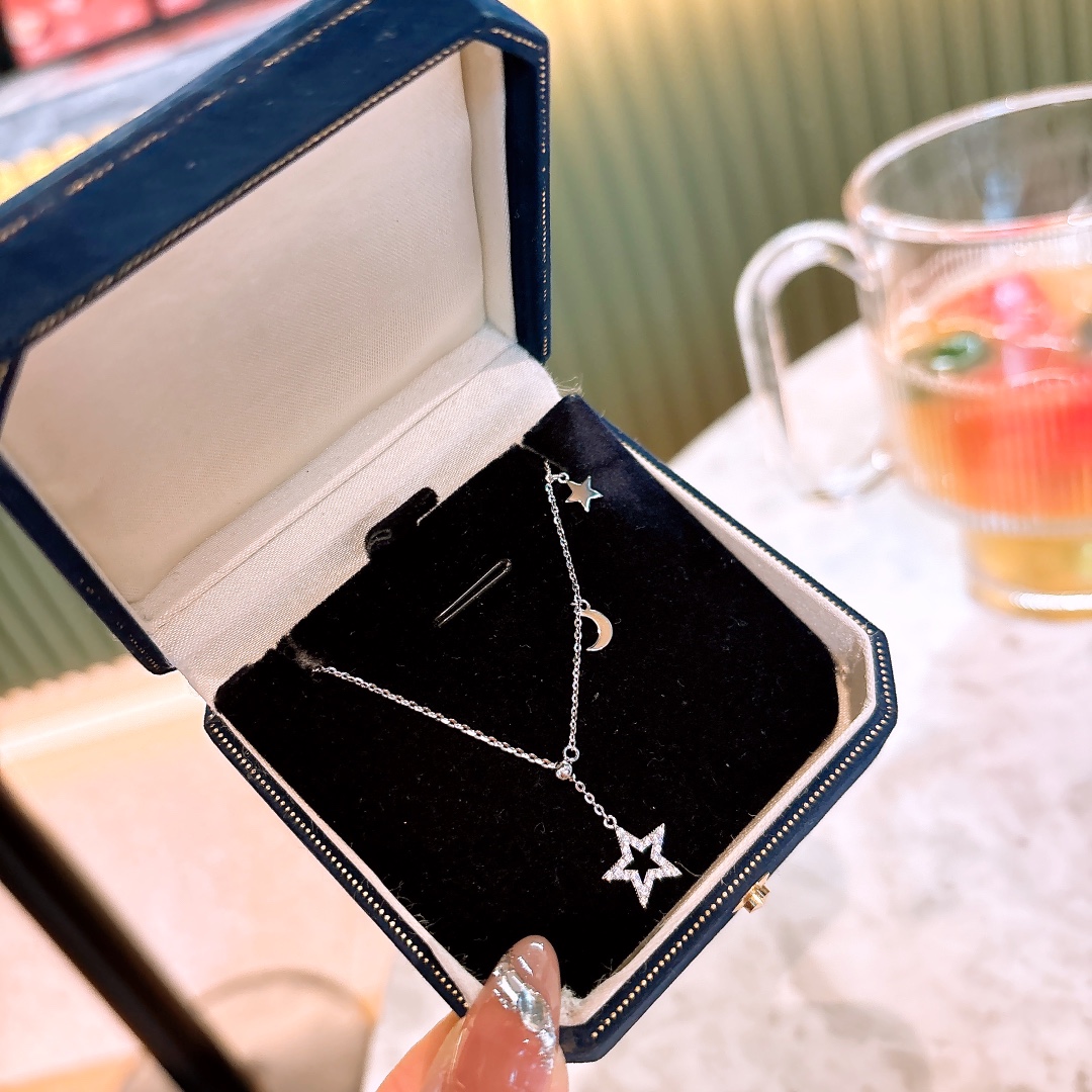 S925 Sterling Silver Necklace Dainty Gift for Her Gold