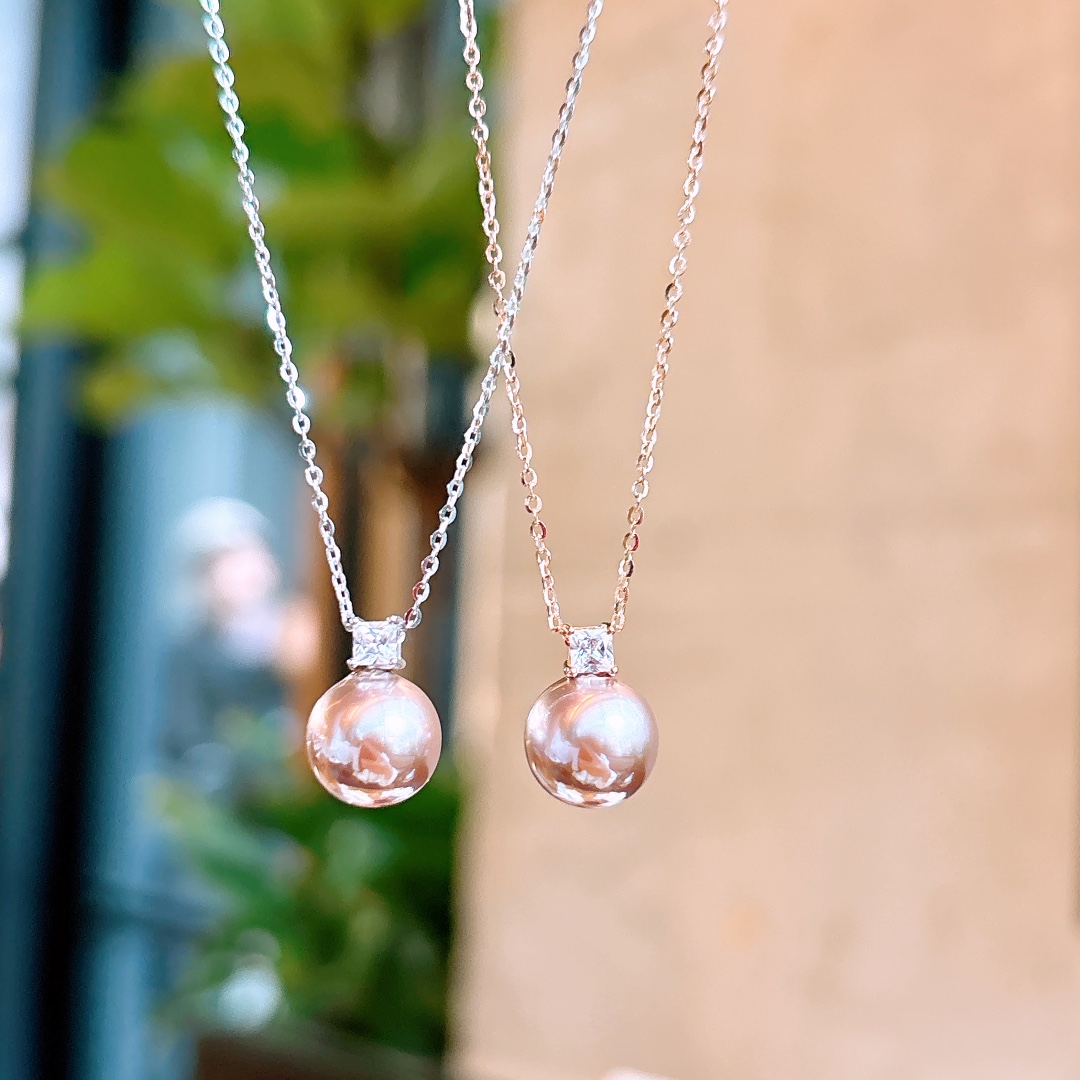 Solid Silver Necklace Pure Father's Day Gold