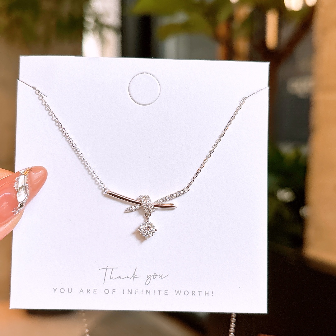 High Polish Silver Necklace Premium Spring Festival Silver