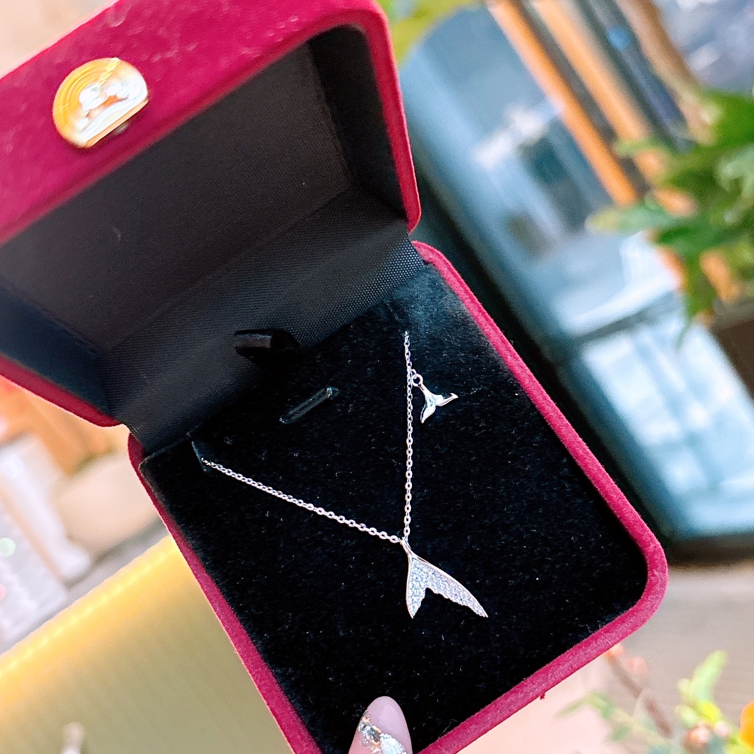 Low Allergy Silver Necklace Fashion Wedding Registration Silver