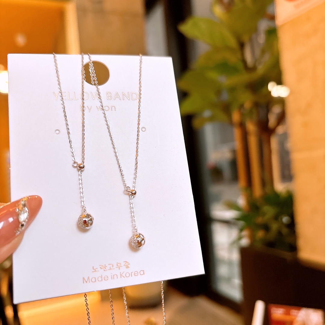 エレガントニッケル無添加銀ネックレスシルバー 旅行