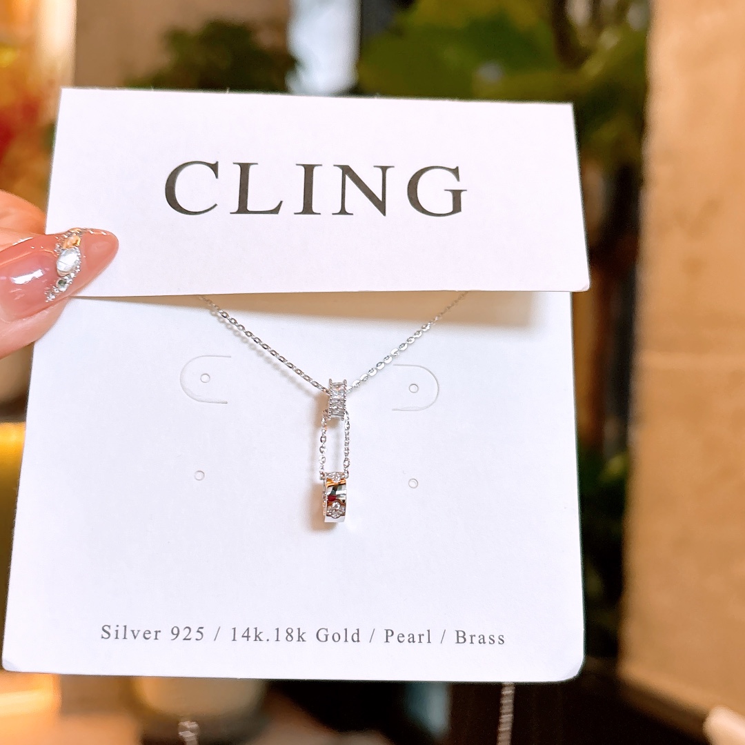 Hypoallergenic Silver Necklace Artistic Gift for Her Silver