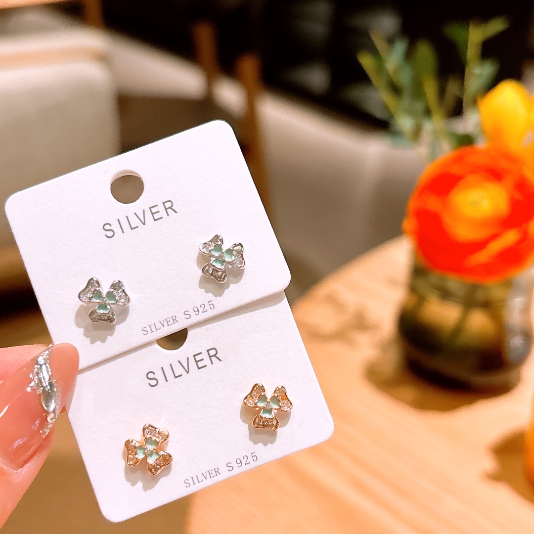 High Polish Silver Earrings Sweet & Cool Banquet Gold