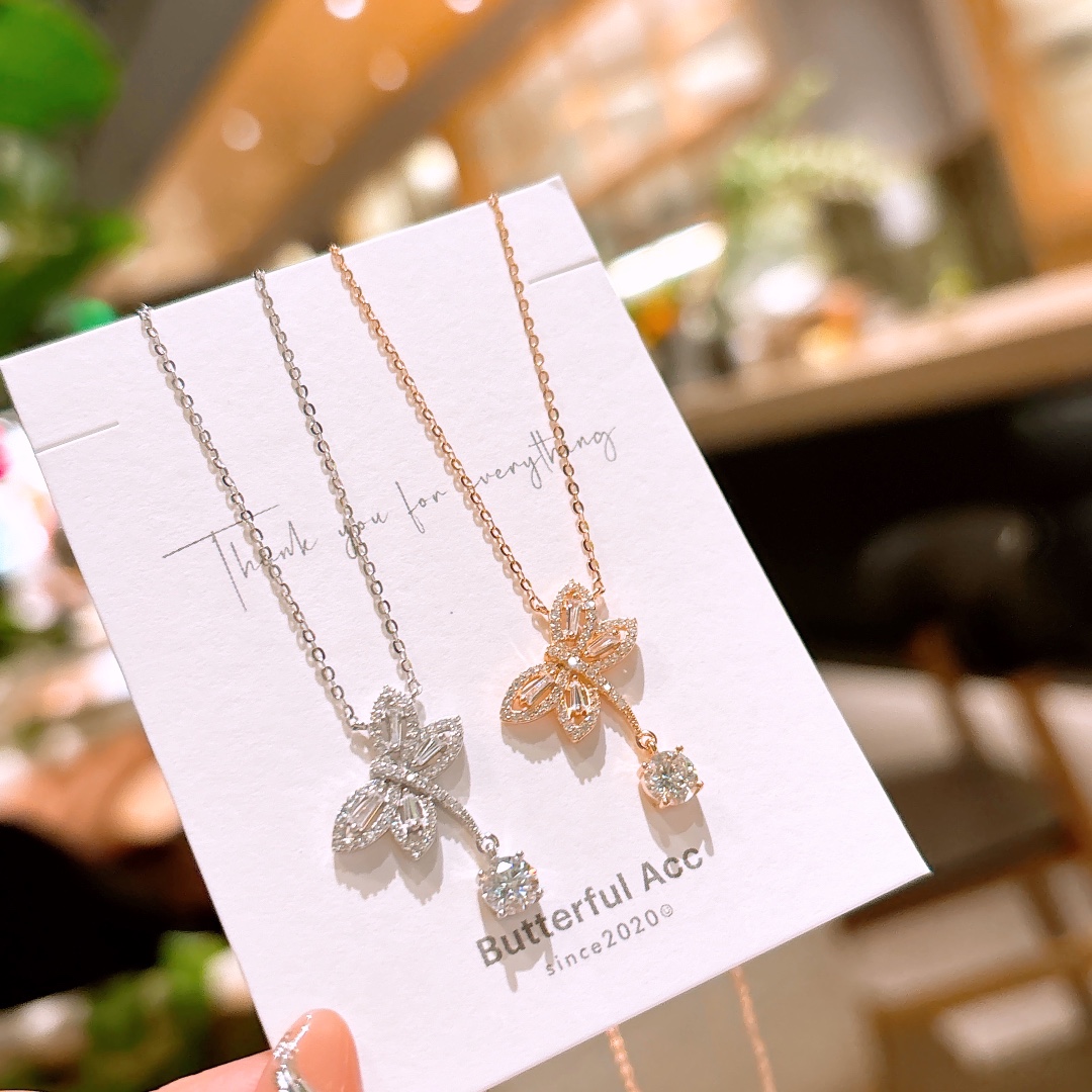 925 Silber Moissanit Kette Mädchenhaft Weihnachten Silber