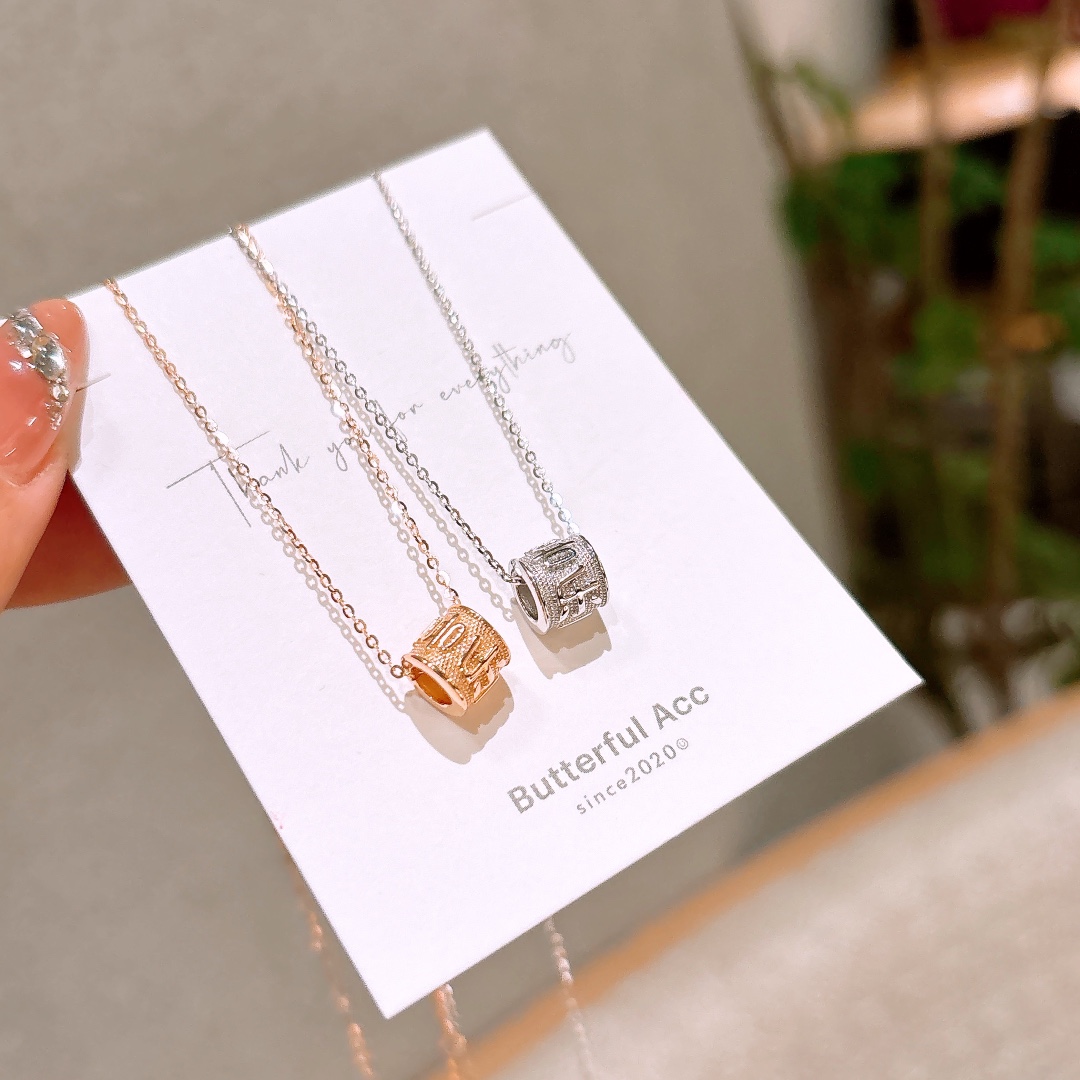 S925 Sterling Silver Necklace Fashion Party Gold