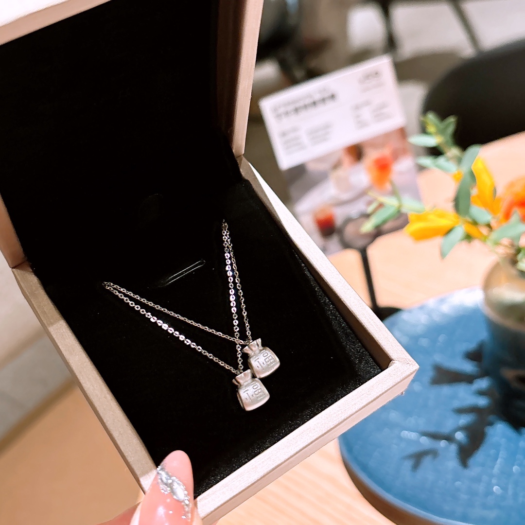 Solid Silver Necklace Vintage Wedding Registration Silver